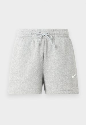 Ανοιχτό γκρι αθλητικά σορτς με ελαστική μέση και κορδόνι, με μικρό λευκό λογότυπο Nike στο αριστερό πόδι.