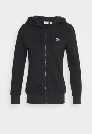Sweater met rits - black