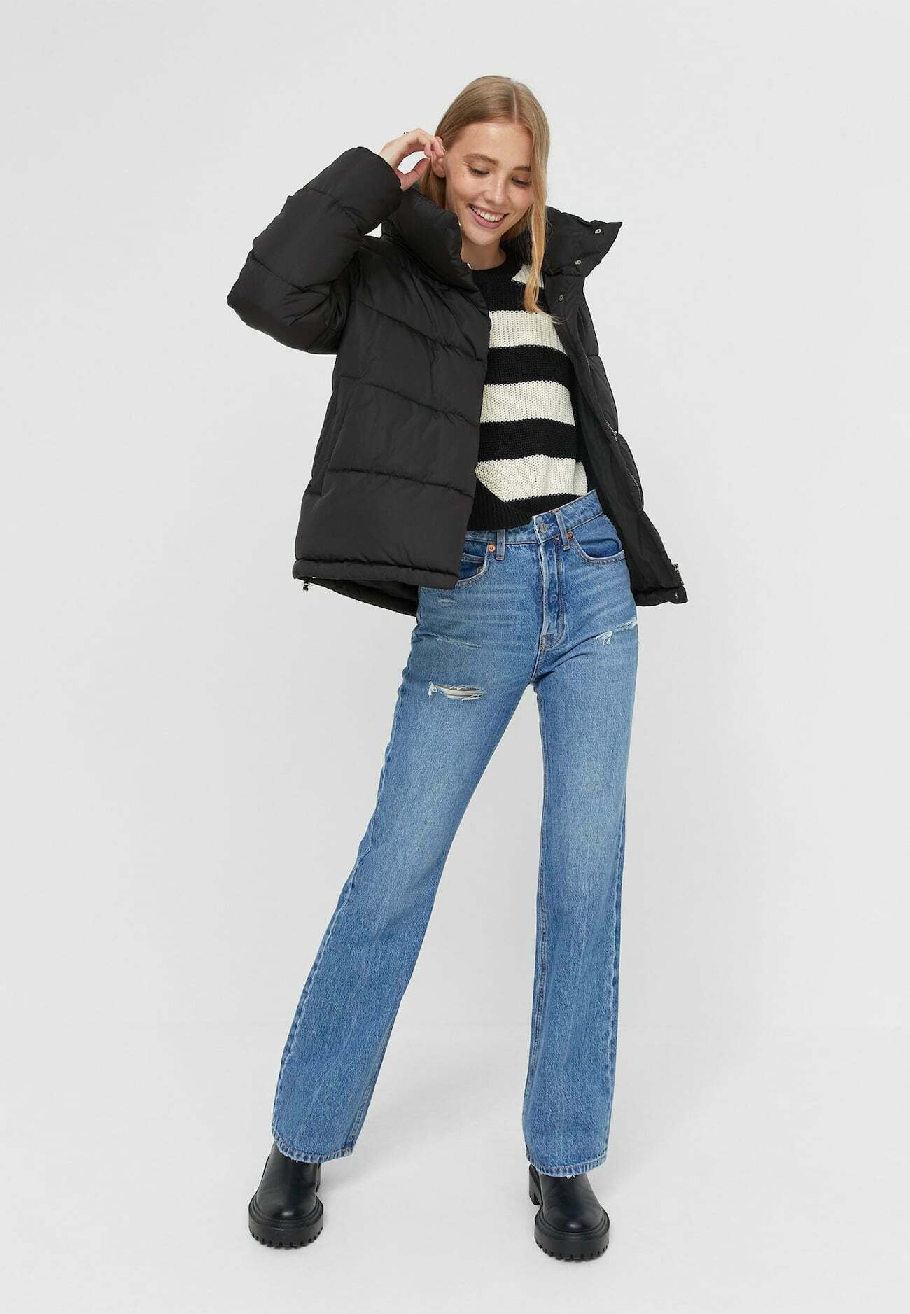 Stradivarius Giacca invernale - black/nero - Zalando.it