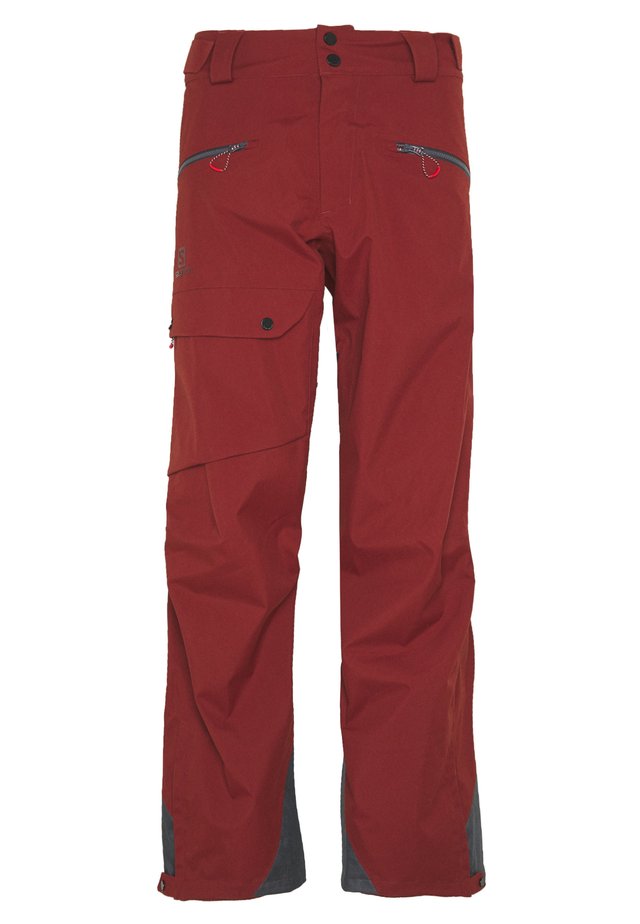 OUTPEAK SHELL BIB PANT - Pantalon de ski - madder brown/ebony