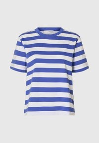 SLFESSENTIAL TEE - Printtipaita - dazzling blue