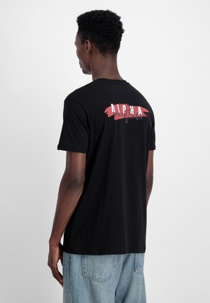 SIGNATURE PUFF  - Print T-shirt - black