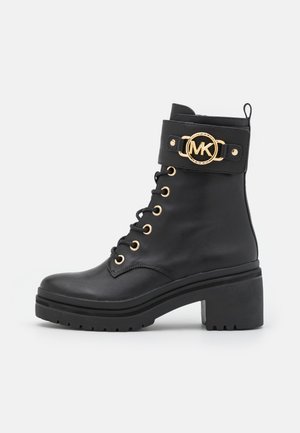 RORY LUG BOOTIE - Lace-up ankle boots - black