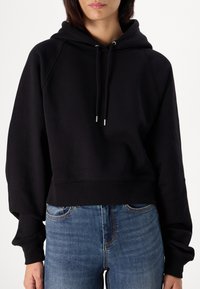 Gap Tall ULTRA CROP HOODIE - Ikdienas džemperis - true black