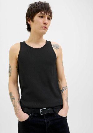 TANK EINFARBIG RUNDHALSAUSSCHNITT  - Top - black