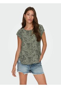 ONLY ONLVIC AOP  - Camiseta estampada - seagrass