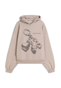PRINTED - Mikina s kapucňou - grey