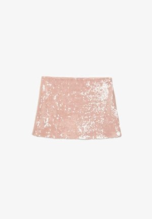 Stradivarius, SEQUIN MINI SKIRT - Jupe trapèze - light pink