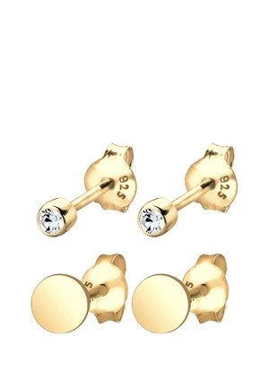 SPARKLING BASIC SET - MIT KRISTALLEN VON SWAROVSKI® - Fülbevalók - gold-coloured