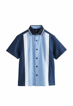 REGULAR FIT - SHORT SLEEVE SMART  - Overhemd - blue navy colourblock stripe