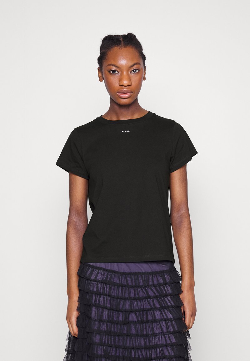 Pinko T-shirt manica corta Basico con logo nero