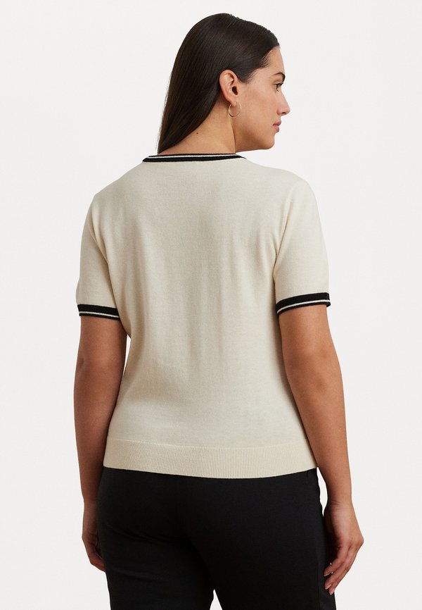 EYELAH TWO TONE SHORT SLEEVE SWEATER - Print T-shirt4