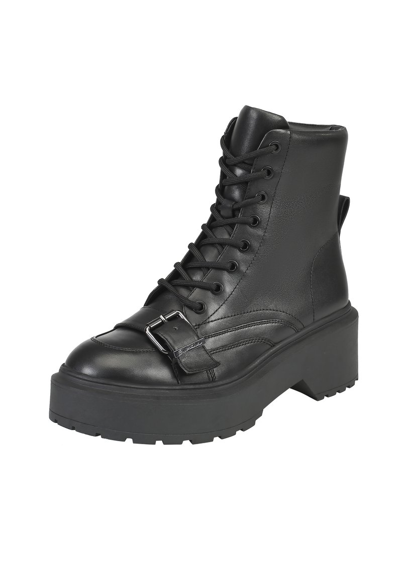 Damen Ankle Boots | Ekonika Schnürstiefelette black/schwarz - EO78400 Damen Ankle Boots | Ekonika Schnürstiefelette black/schwarz - EO78400