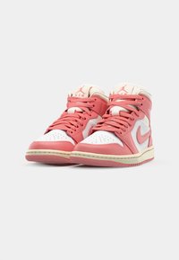 Jordan AIR JORDAN 1 MID - Zapatillas altas - sail/pink salt/guava ice/muslin
