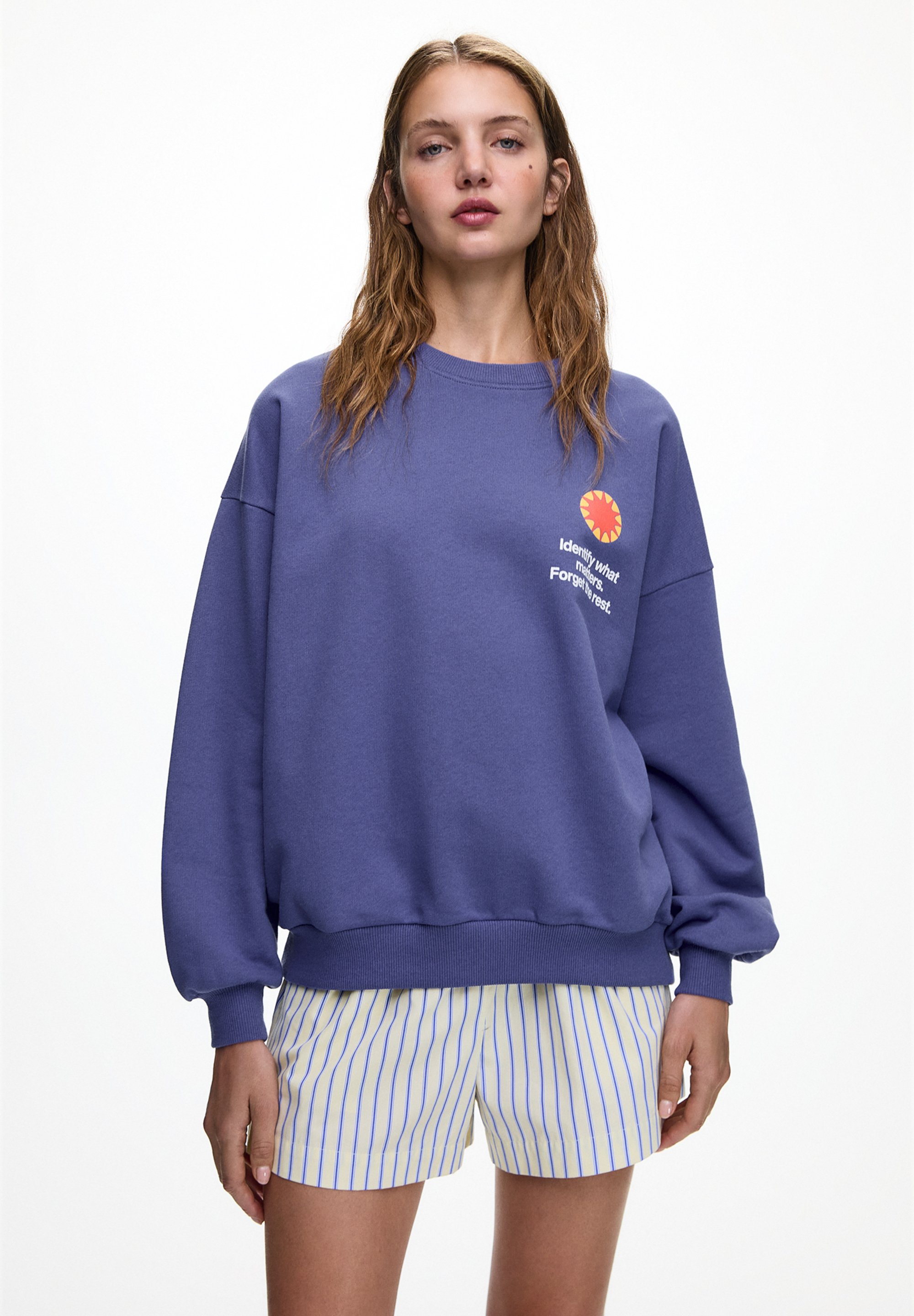 PULL&BEAR ROUD NECK - Sweatshirt - mauve - Zalando.de
