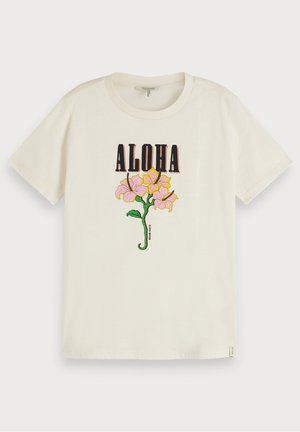 T-shirt print - white