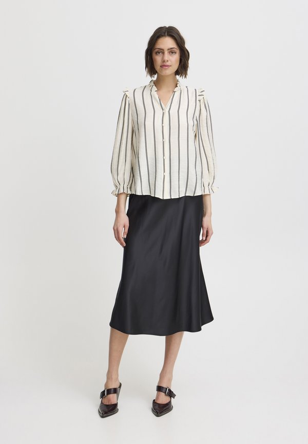 IXSANJA MS - Button-down blouse - almond milk stripe3
