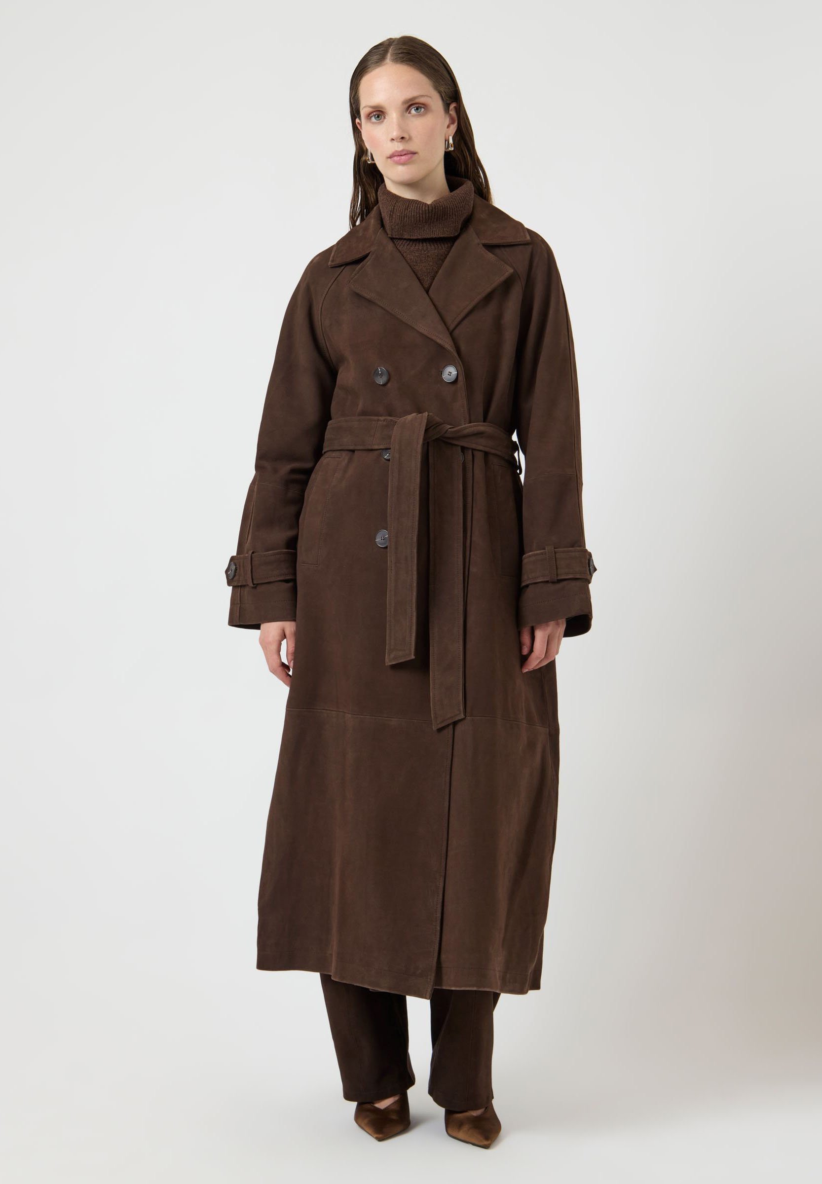 YAS YASLINA - Trenchcoat - seal brown/brown - Zalando