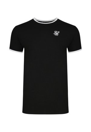 SIKSILK, RINGER - Camiseta básica - black/white