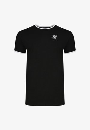 SIKSILK, RINGER - Camiseta básica - black/white