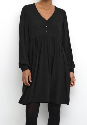 Kaffe Robe de jour - mottled black
