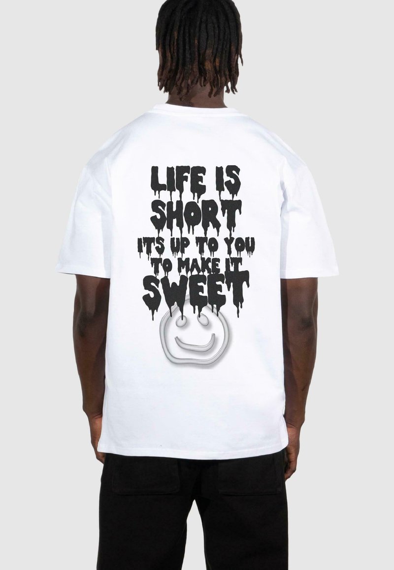 Lost Youth - LIFE IS SHORT - Print T-shirt - white, Enlarge