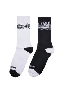MAJOR CITY 2PACK - Socks - black white