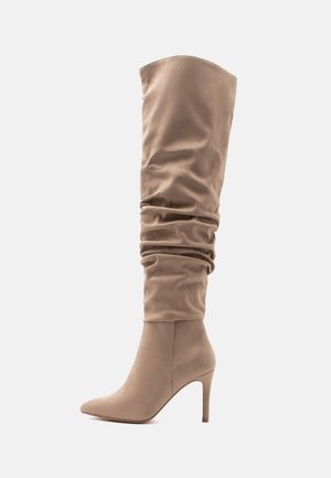Overknee laarzen - taupe