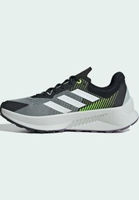 adidas Terrex SOULSTRIDE FLOW - Löparskor terräng - silver   crystal white   lucid lemon