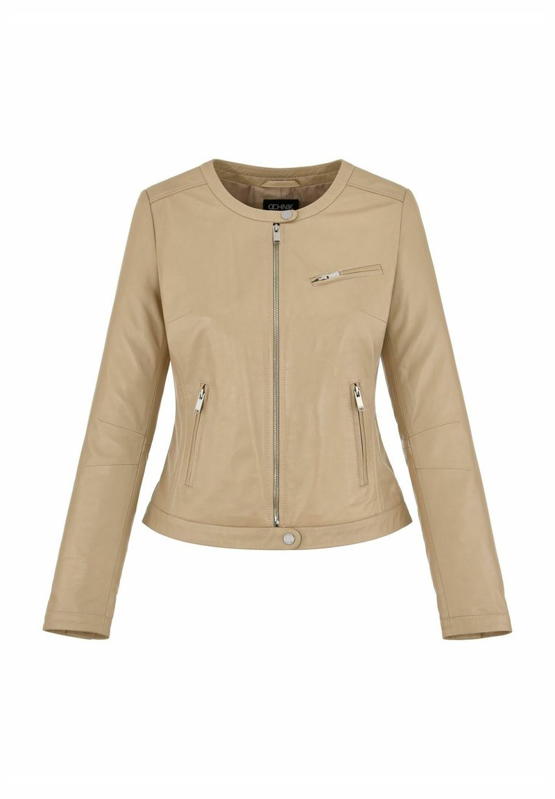 OCHNIK Leren jas beige OCHNIK Leren jas beige