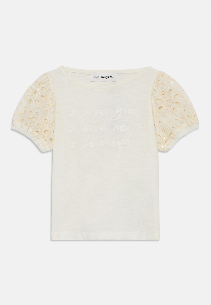 Desigual T-shirt print crème Desigual T-shirt print crème