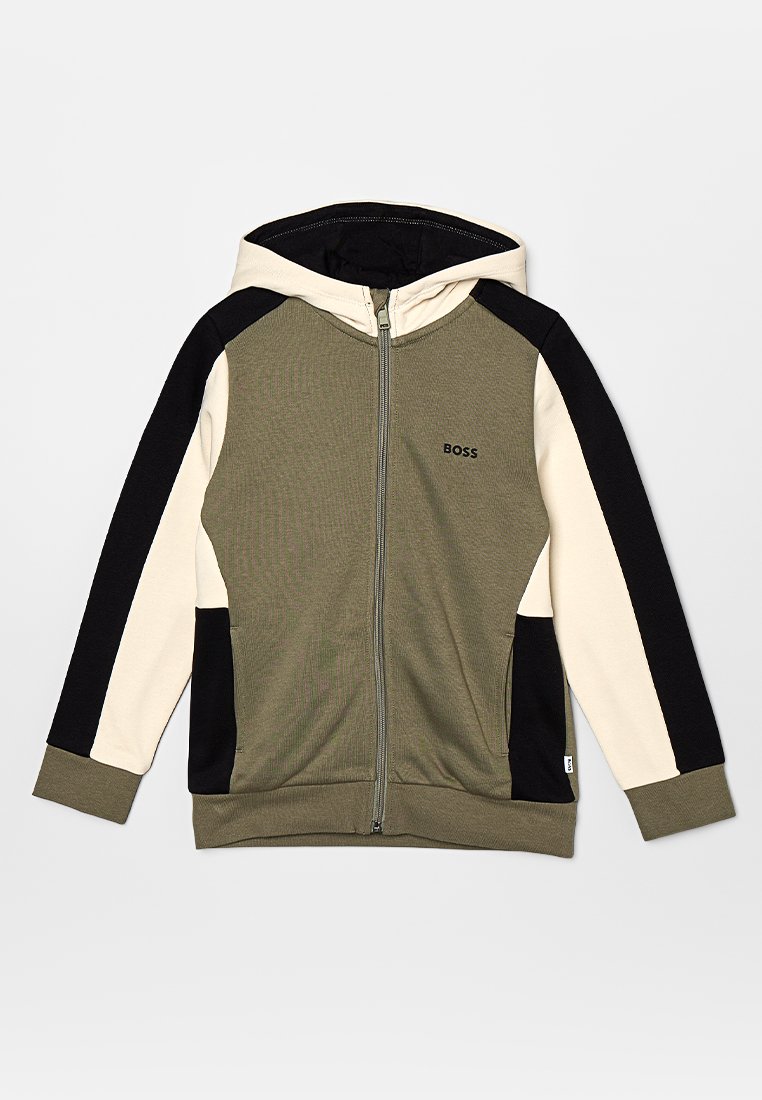 BOSS Kidswear Sweater met rits meerkleurig