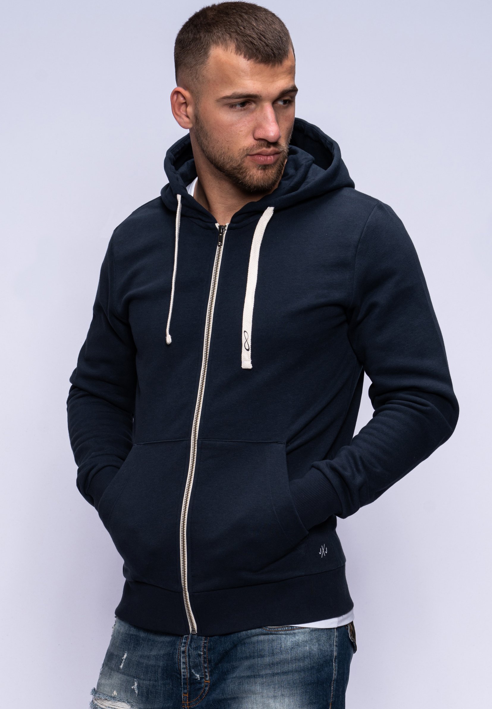 Jack & Jones HAVOS Sweatjacke total eclipsedunkelblau Jack & Jones HAVOS Sweatjacke total eclipsedunkelblau