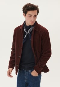 Matinique MASHAY P HERITAGE CORDUROY OVERSHIRT - Viegla jaka - bitter chocolate