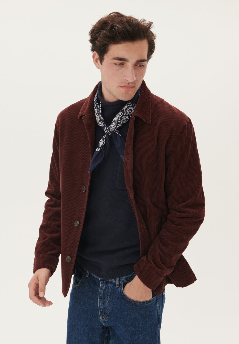 Matinique MASHAY P HERITAGE CORDUROY OVERSHIRT - Viegla jaka - bitter chocolate