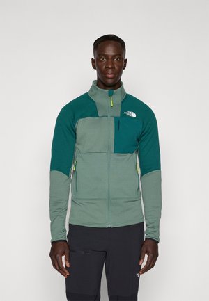 The North Face STORMGAP POWERGRID JACKET - Zip-up sweatshirt - duck green/deep nori