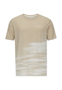 QS T-shirt print - beige