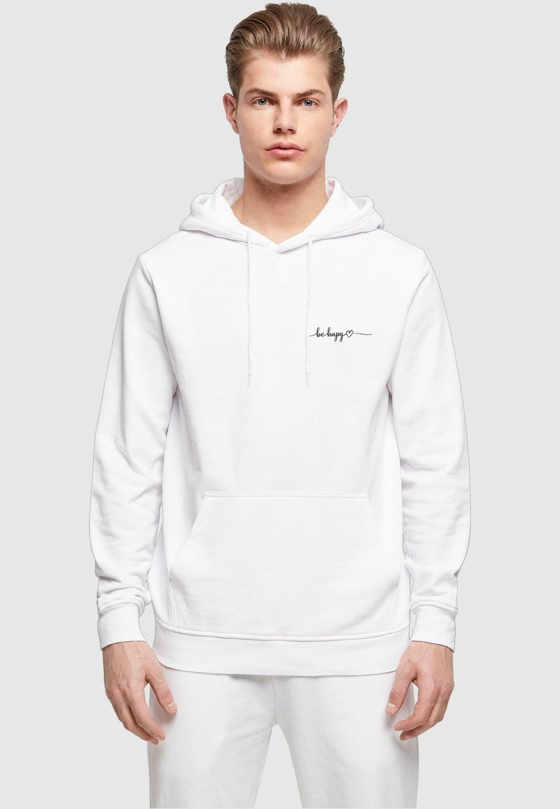 Merchcode BE HAPPY - Hoodie - white