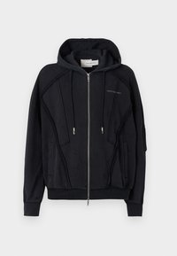 DECONSTRUCTION ZIP HOODIE UNISEX - Zip-up sweatshirt - black