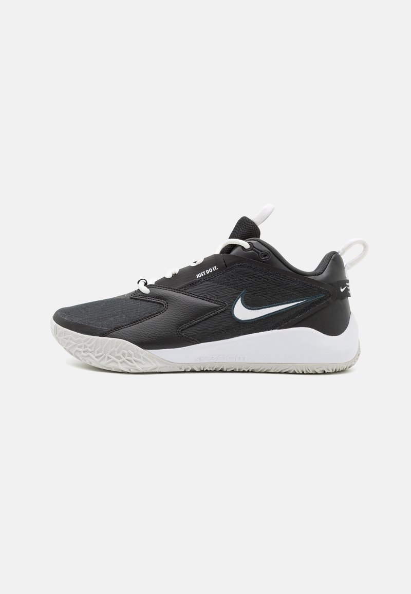 Nike Performance - ZOOM HYPERACE 3 UNISEX - Volejbola kurpes - black/white/anthracite, Palielināt