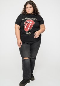 Paradiso Clothing THE ROLLING STONES SIXTY PLASTERED TONGUE - Print T-shirt - black