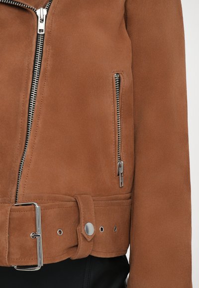 STAND STUDIO ICON BIKER JACKET - Leather jacket - desert tan