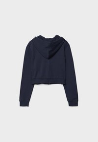 Stradivarius CROPPED  - Mikina so zipsom - dark blue