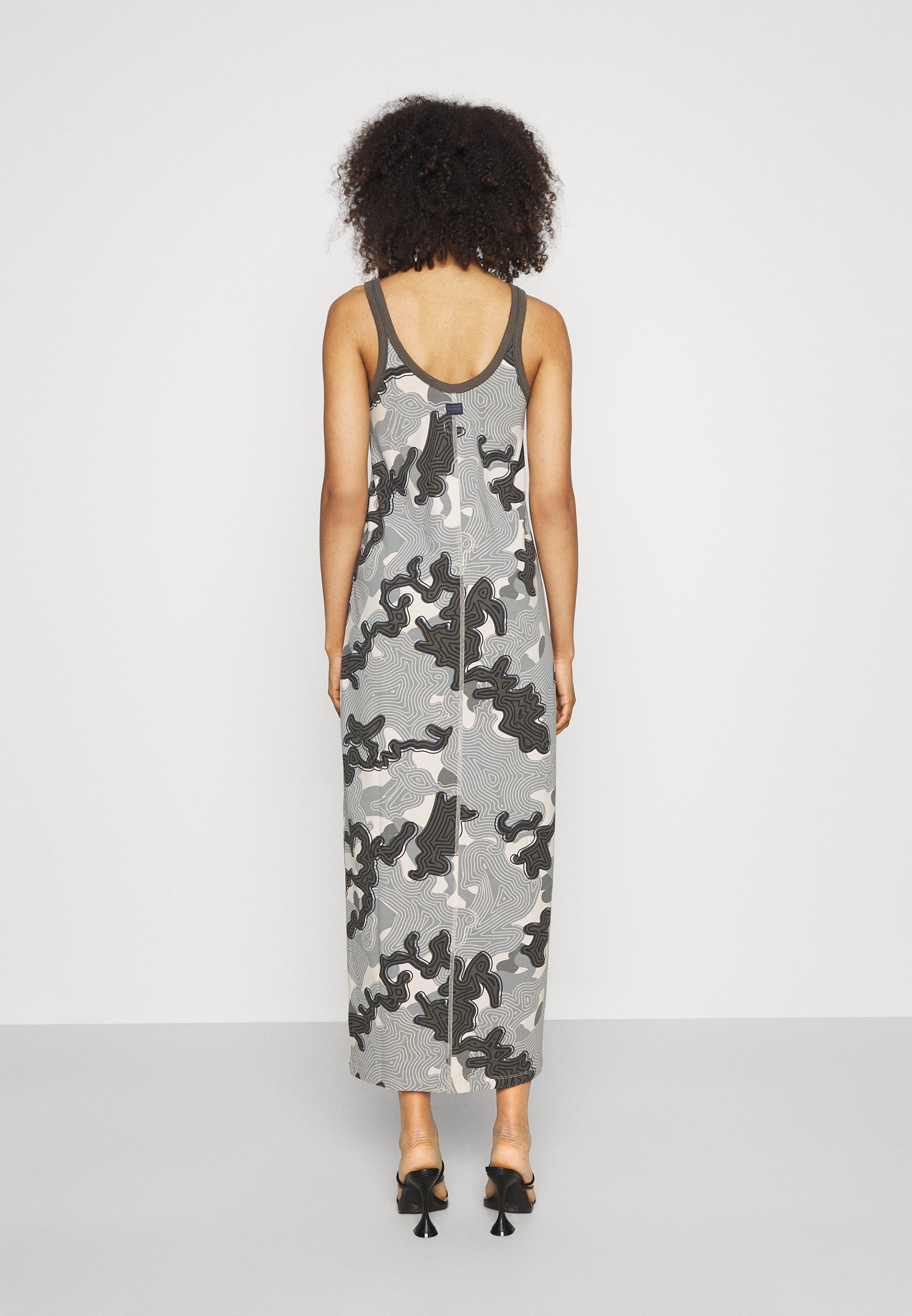 camo tank maxi dress
