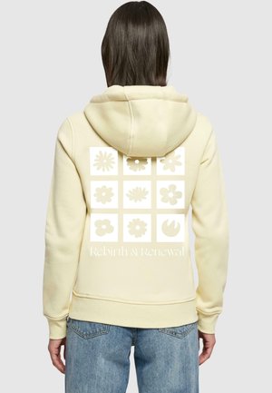 REBIRTH AND RENEWAL - Kapuzenpullover - softyellow