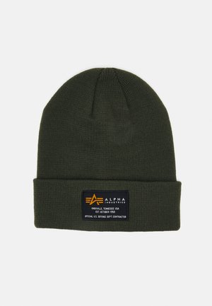 Alpha Industries CREW BEANIE UNISEX - Kootud müts - dark green