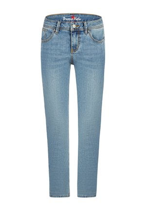 POCKET ZIP - Slim fit jeans - bright denim