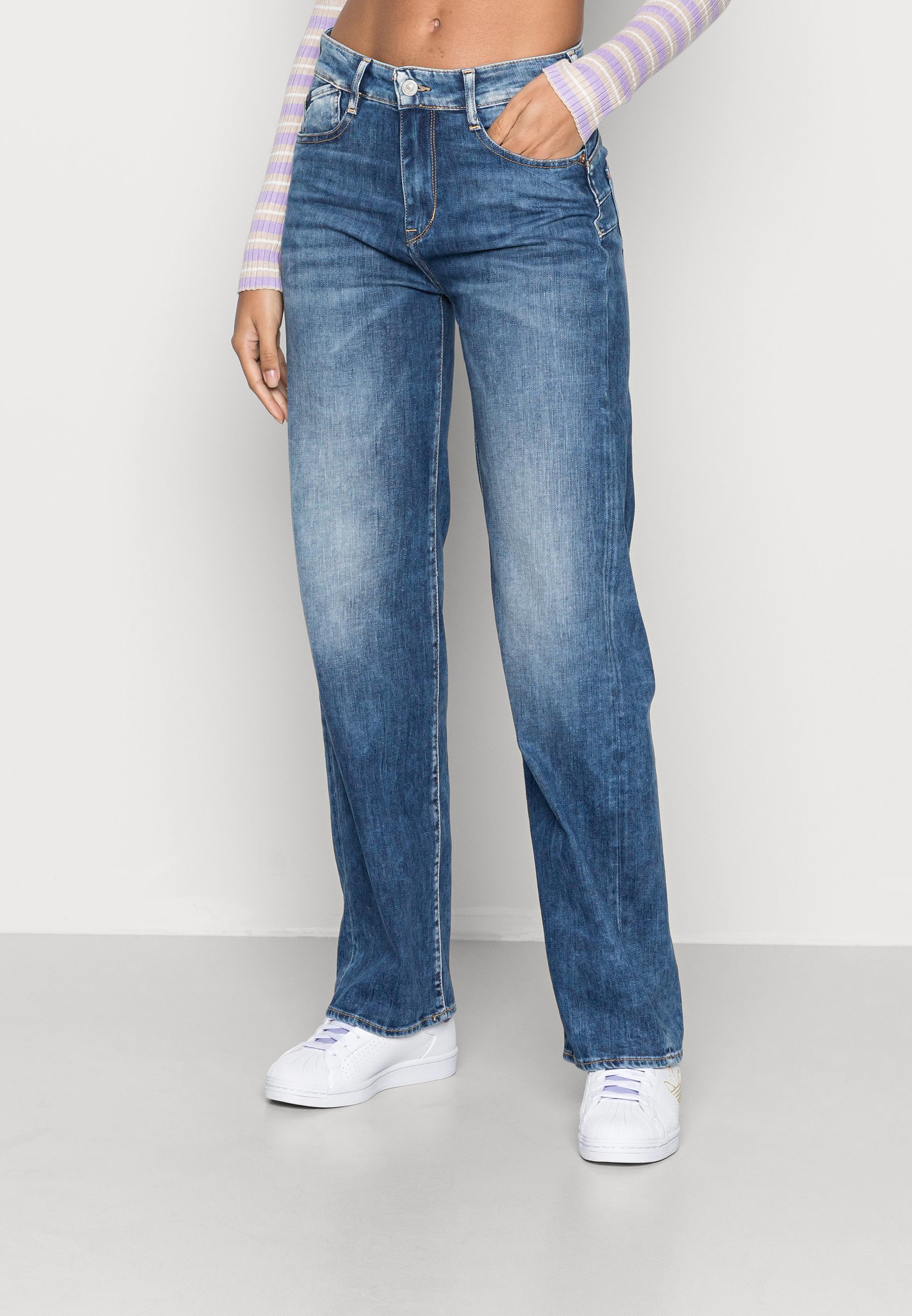 Le Temps Des Cerises PULPHI - Relaxed fit jeans - blue/stone blue denim -  Zalando.co.uk