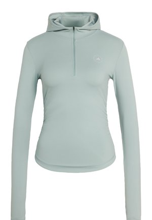 Mikina s kapucí - sage