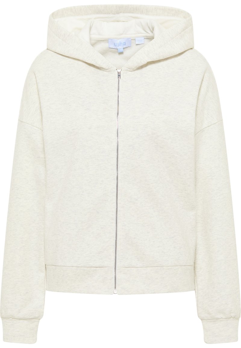 usha Sweater met rits wit